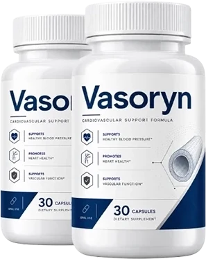 Vasoryn cardiovascular support capsule bottles
